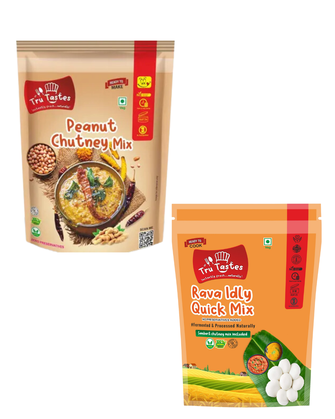 Peanut Chuntey & rava Idly combo
